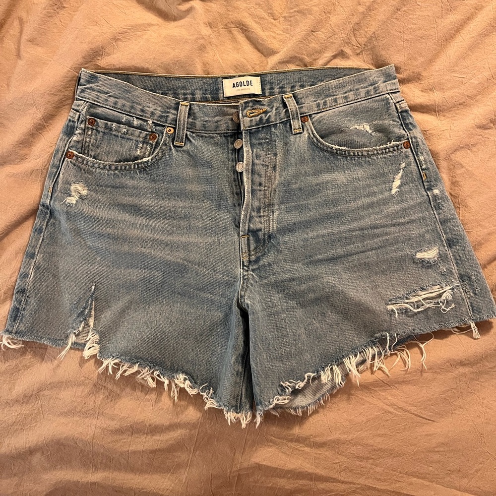 AGOLDE Denim Cut-Off Shorts